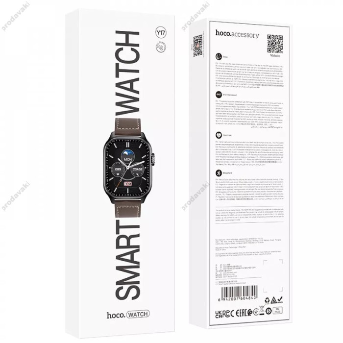 Смарт-годинник HOCO Y17 smart sports watch (call version) Black