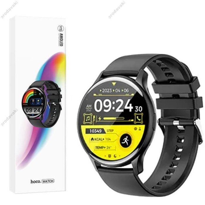 Смарт-годинник HOCO Y15 (call version) AMOLED smart sports watchBlack 