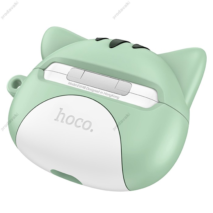 Бездротові Bluetooth навушники HOCO EW48 True wireless stereo headset Mint cat