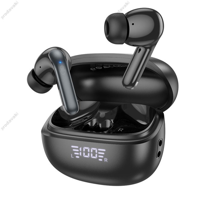 Бездротові Bluetooth навушники HOCO EQ5 Energy true wireless ANC+ENC noise reduction headset BT 5.3 Black