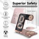 Бездротова зарядка стенд Smart 3 in 1 Y91 15W Rose Pink