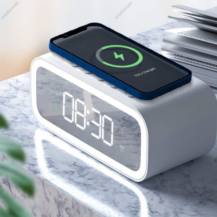 Бездротова зарядка стенд Wiwu W015 15W Wireless Charger white