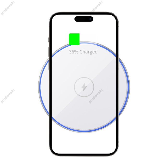 Бездротова зарядка Wiwu Wi-W012 Quantus 15W Wireless Charger white