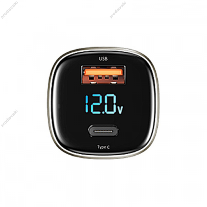 Автомобільний зарядний пристрій WiWU PC500 Car Charger PD 72W Grey