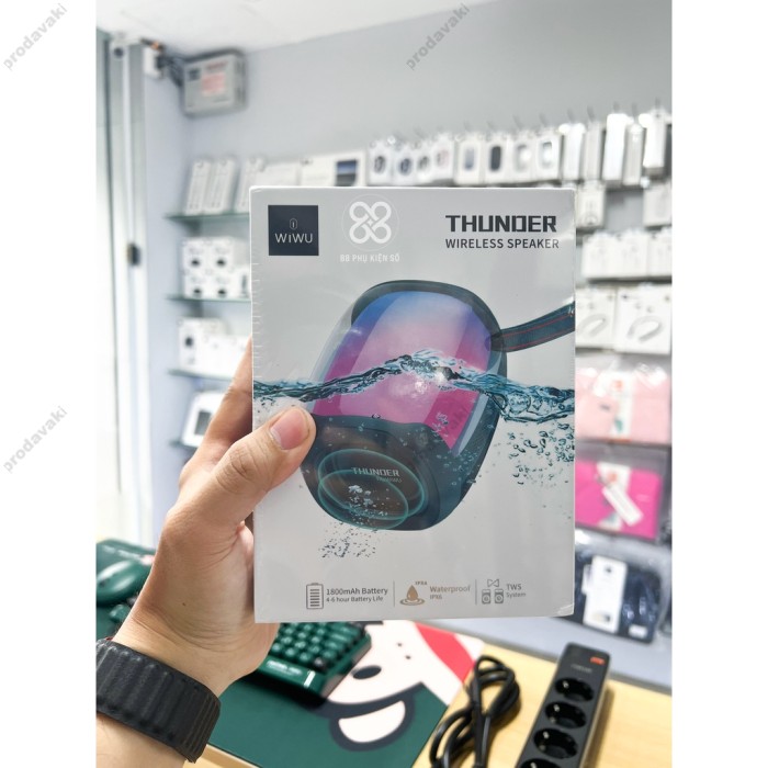 Портативна колонка Bluetooth WiWU P40 Mini Thunder Speaker 10W Dark Blue
