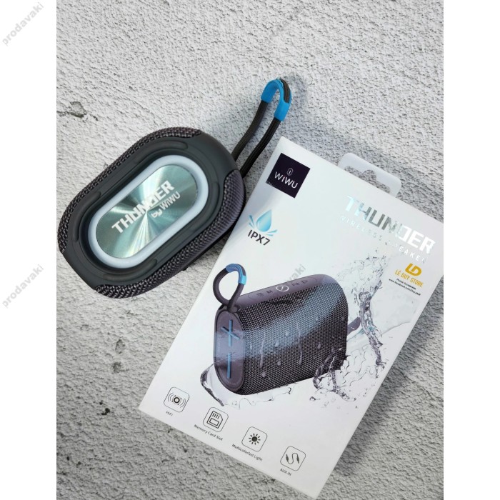 Портативна колонка Bluetooth WiWU P26 Thunder Wireless Speaker Portable 5W Gray