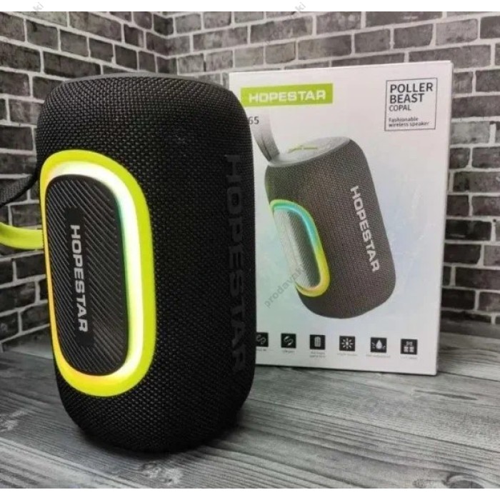 Портативна колонка Bluetooth HOPESTAR P65 Led 20W Black