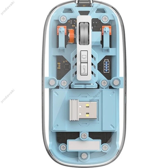 Комп'ютерна мишка WiWU Crystal Magnetic Wireless Mouse WM105 Blue