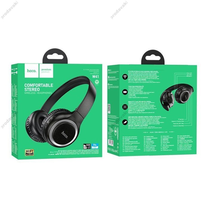Бездротові Bluetooth навушники Hoco W41 Charm BT 5.3 Black