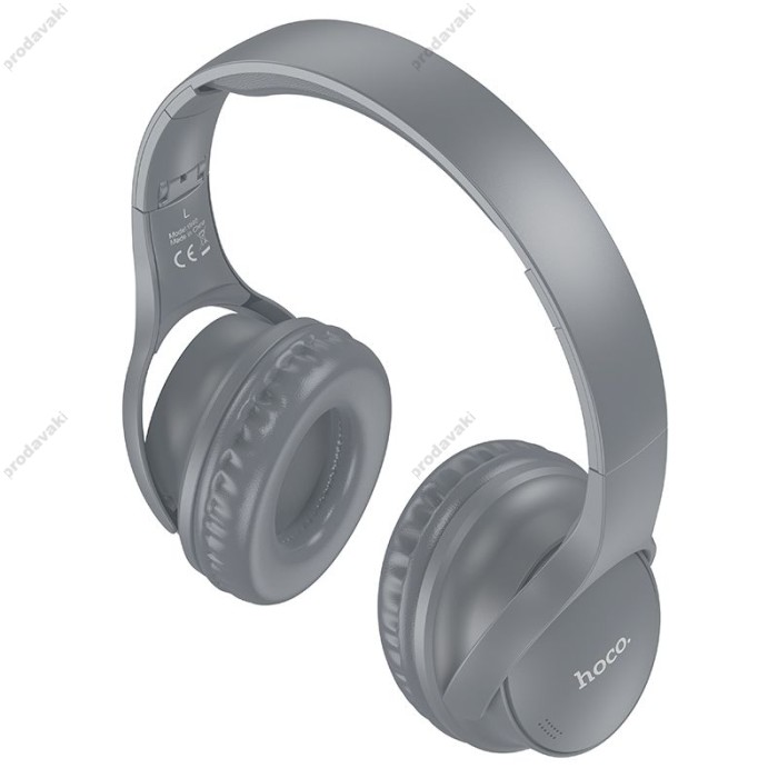 Бездротові Bluetooth навушники HOCO W40 Mighty headphones BT5.3 Grey