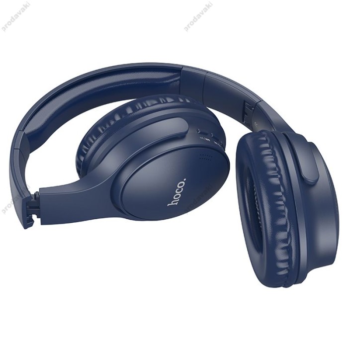 Бездротові Bluetooth навушники HOCO W40 Mighty headphones BT5.3 Blue