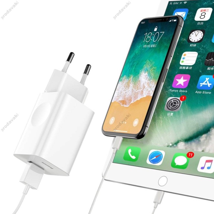 Мережевий зарядний пристрій Baseus Quick Charge White CCALL-BX02