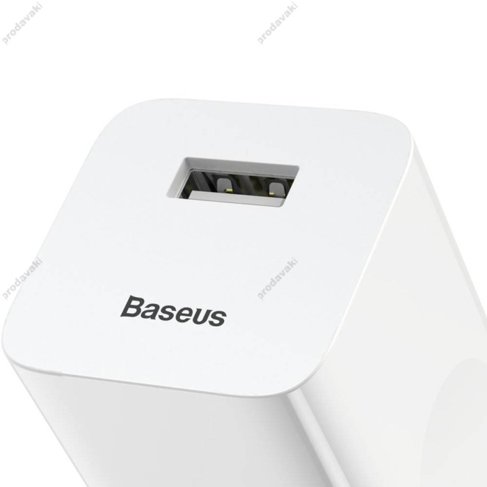 Мережевий зарядний пристрій Baseus Quick Charge White CCALL-BX02