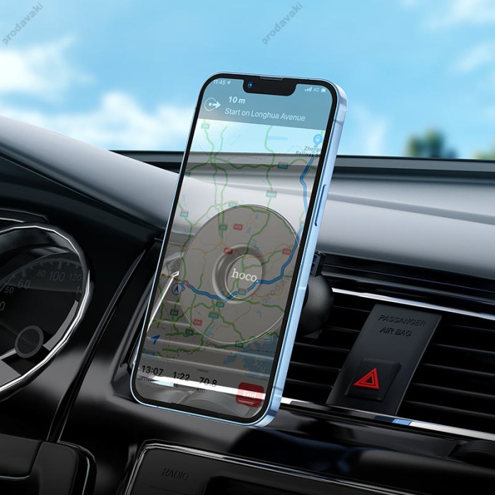 Автомобільний тримач Hoco CA112 Excelle air outlet ring magnetic Black