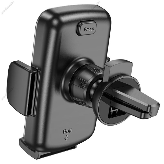 Автомобільний тримач Hoco CA94 Polaris push-type air outlet car holder Black