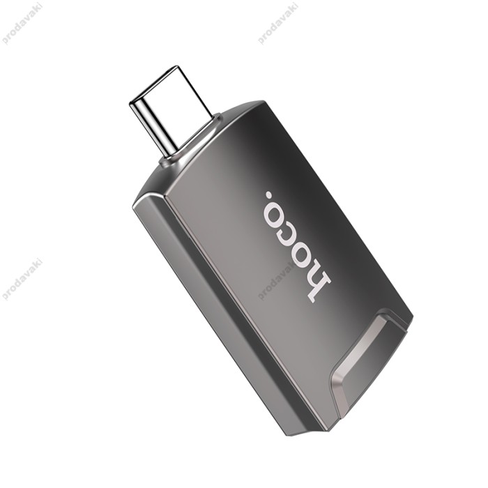 HDMI-адаптер HOCO UA19 Easy flow Type-C to HDMI adapter Сірий