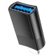 Перехідник HOCO UA17 USB to Lightning USB2.0 OTG adapter Black
