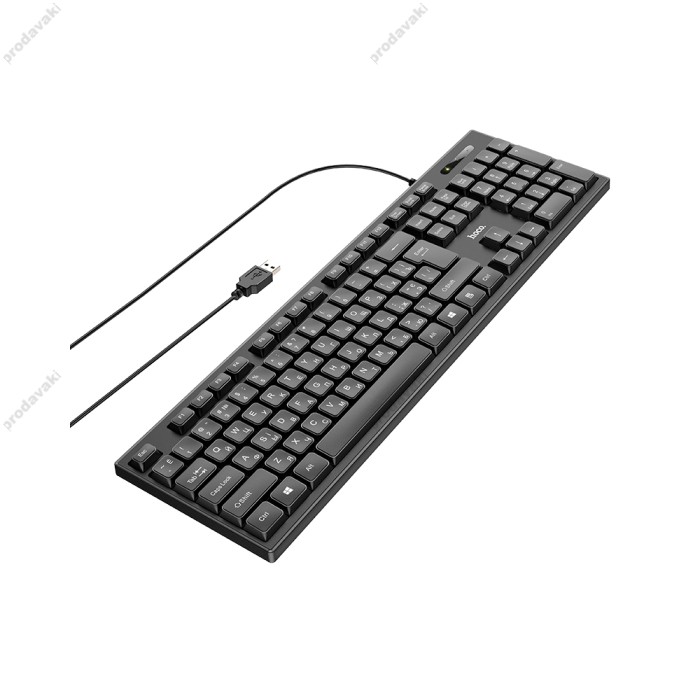 Комп'ютерна Клавіатура HOCO GM23 Ice wolf wired business keyboard Black