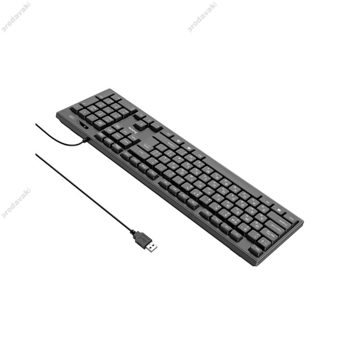Комп'ютерна Клавіатура HOCO GM23 Ice wolf wired business keyboard Black