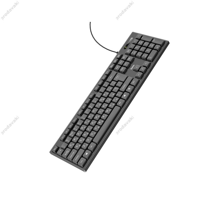 Комп'ютерна Клавіатура HOCO GM23 Ice wolf wired business keyboard Black