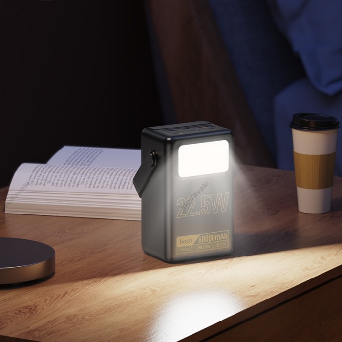 Повербанк портативний акумулятор Power bank Hoco J110 Powerful 22.5W fully compatible 60000 mAh Black