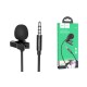 Мікрофон дротовий петличний HOCO L14 3.5мм Lavalier microphone 2m Black