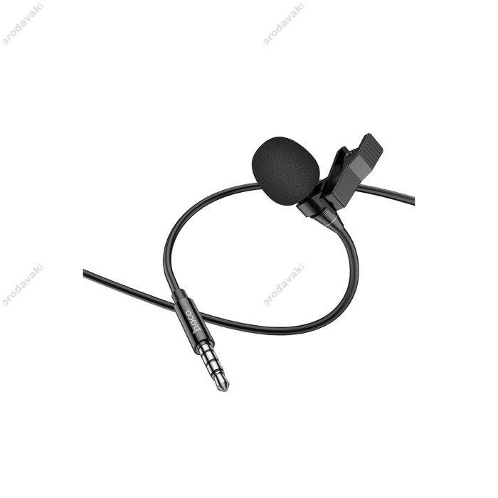 Мікрофон дротовий петличний HOCO L14 3.5мм Lavalier microphone 2m Black