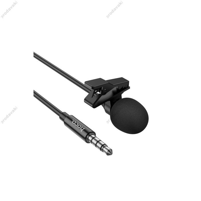 Мікрофон дротовий петличний HOCO L14 3.5мм Lavalier microphone 2m Black