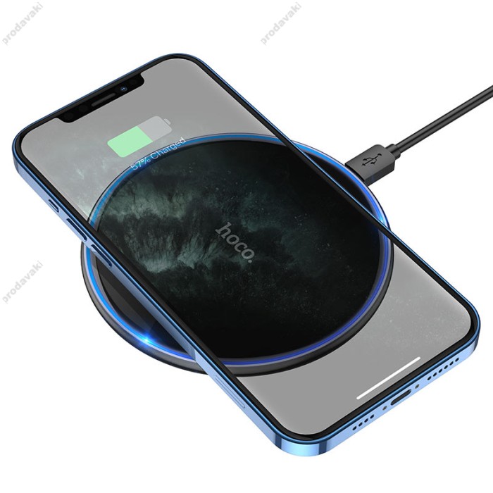 Бездротовий зарядний пристрій HOCO CW6 Pro Easy charging 15W black