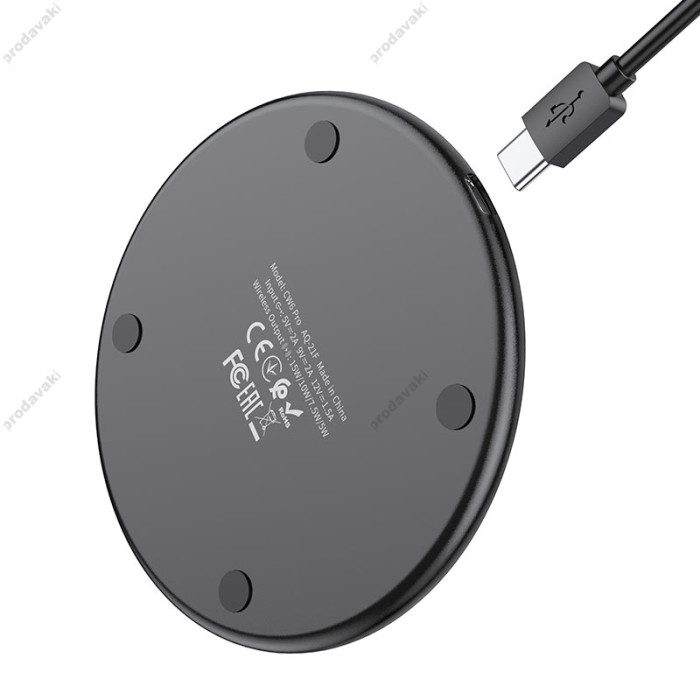 Бездротовий зарядний пристрій HOCO CW6 Pro Easy charging 15W black