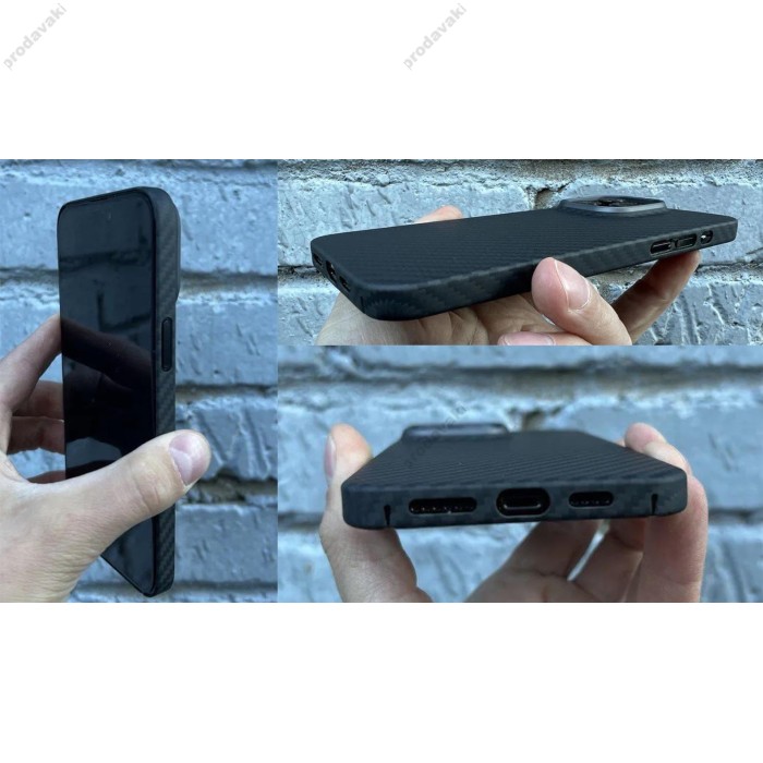 Чохол K-Doo kevlar для iPhone 15 Pro Black/Grey