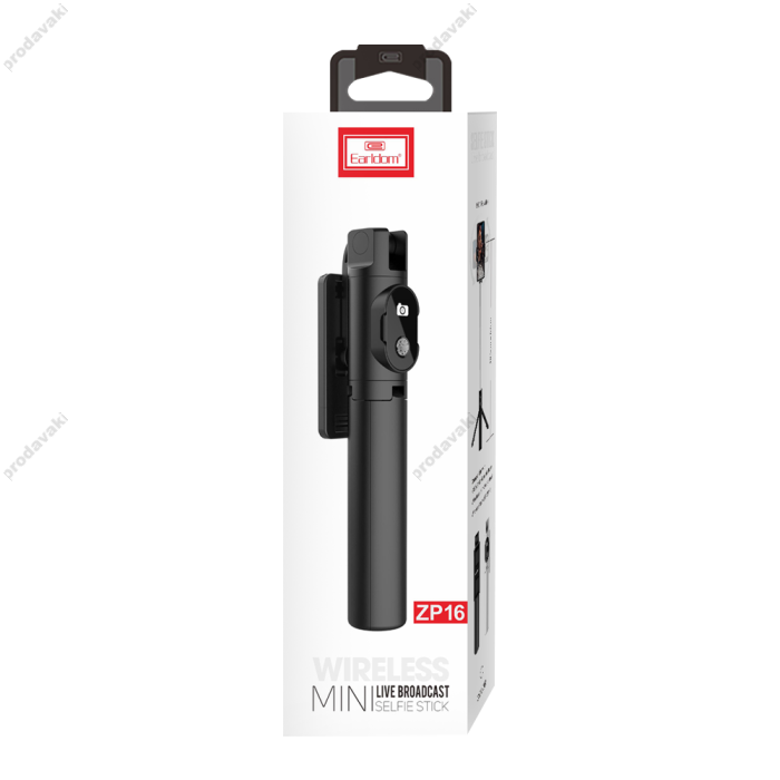 Монопод-трипод Monopod Tripod Earldom ET-ZP16 Bluetooth 0.67m Black