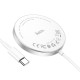 Бездротовий зарядний пристрій Hoco CW41 Magnetic Wireless Charger 15W магнітний silver