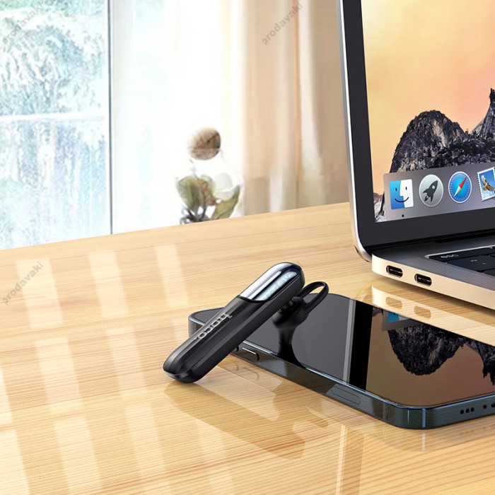 Бездротова Bluetooth гарнітура Hoco E57 Essential business headset BT 5.0 Black