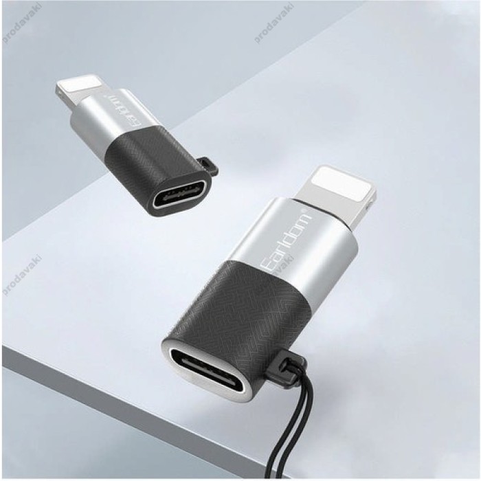Перехідник Adapter Lightning To USB-C Earldom ET-TC17