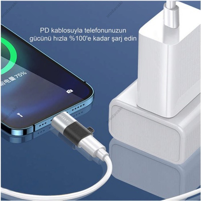 Перехідник Adapter Lightning To USB-C Earldom ET-TC17