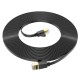 Інтернет кабель (Патч-корд) HOCO US07 General pure copper flat network cable 1Gbps 10m Black