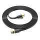Інтернет кабель (Патч-корд) HOCO US07 General pure copper flat network cable 1Gbps 5m Black