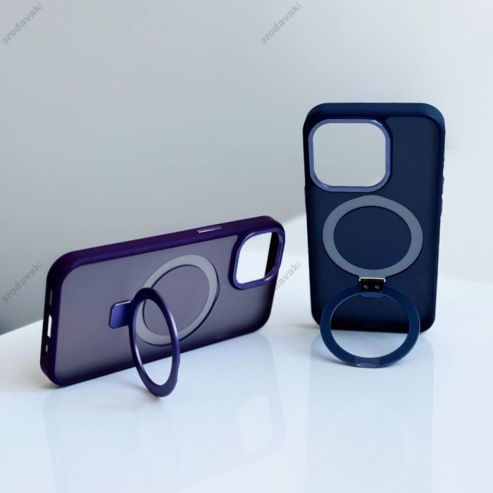 Чохол NEW Matte Guard MagSafe Ring Case for iPhone 15 Plus White