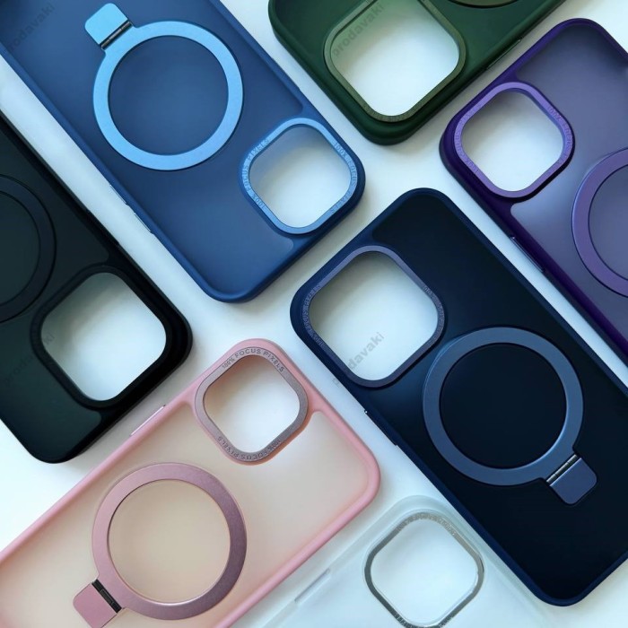 Чохол NEW Matte Guard MagSafe Ring Case for iPhone 15 Plus White