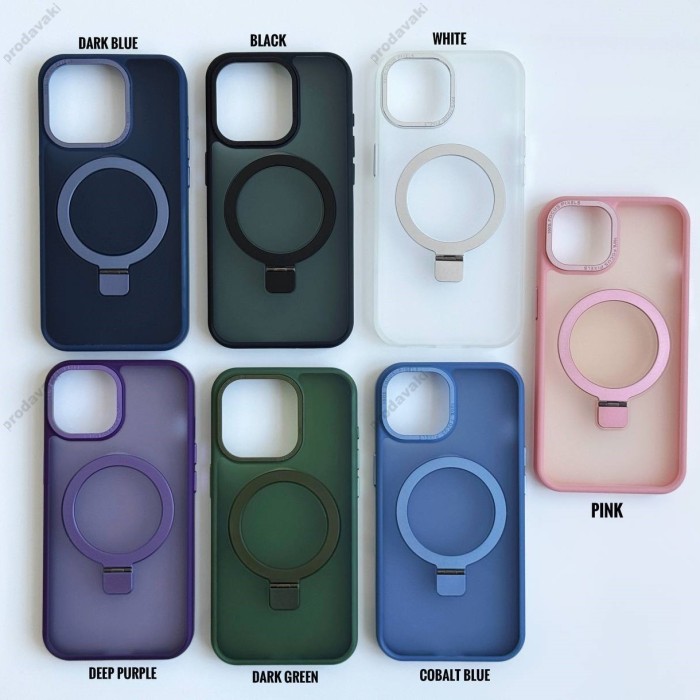 Чохол NEW Matte Guard MagSafe Ring Case for iPhone 15 Plus White
