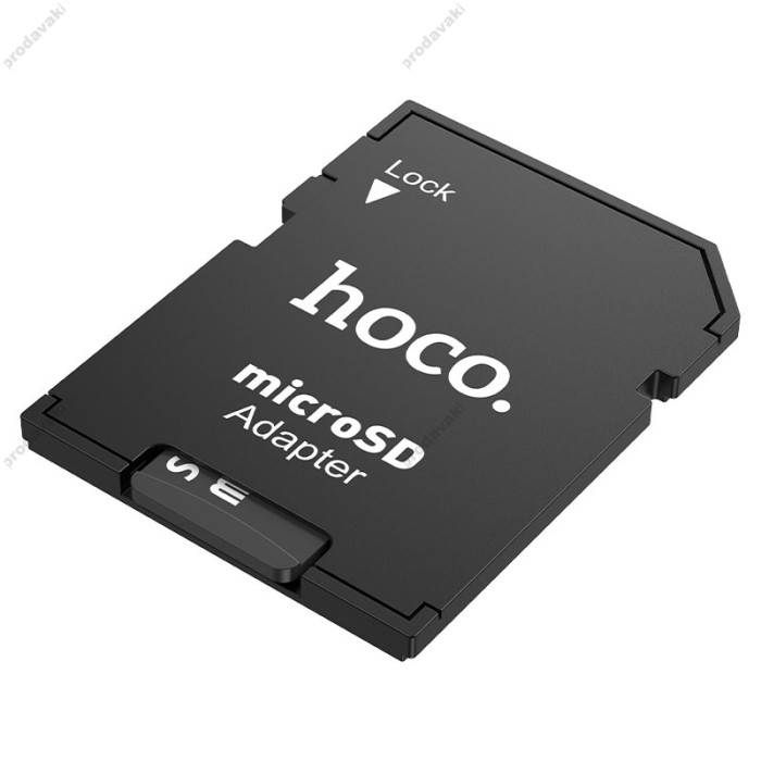 Картридер Адаптер HOCO HB22 TF to SD card holder Чорний