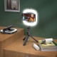 Монопод-трипод кільцева лампа Hoco LV03 Plus Showfull fill light live 0.92m Black