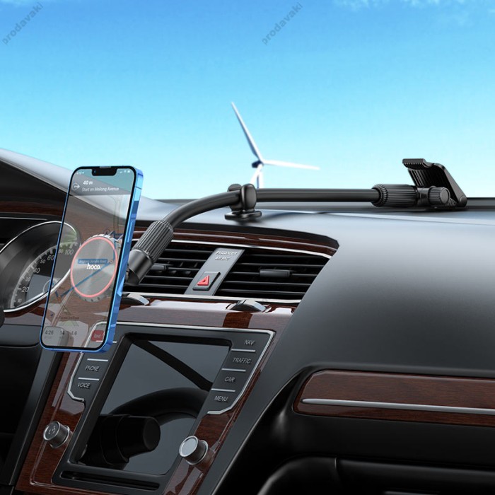 Автомобільний тримач Hoco CA99 City windshield magnetic car holder Black