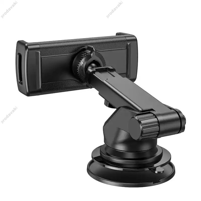 Автомобільний тримач Hoco CA120 Prospering center console car holder for tablets 4.7-10.5" Black