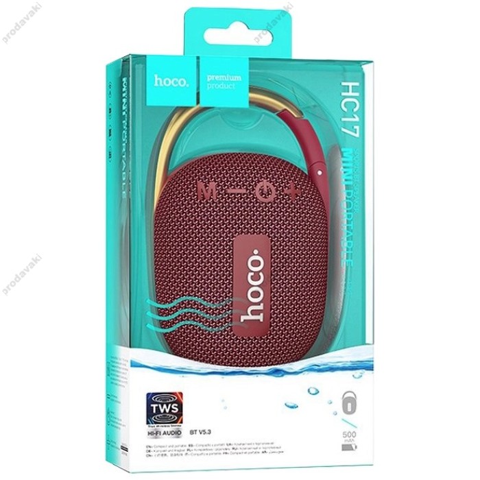 Портативна колонка Bluetooth Hoco HC17 Easy Joy Sports 5W Wine red