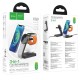 Бездротовий зарядний пристрій Magnetic Wireless Charger 3 in 1 Hoco CQ3 Black