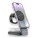 Бездротовий зарядний пристрій Magnetic Wireless Charger 3 in 1 Hoco CQ3 Black