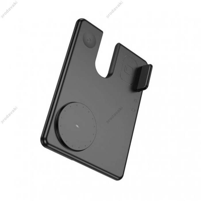 Бездротовий зарядний пристрій Magnetic Wireless Charger 3 in 1 Hoco CQ1 Geek folding for iWatch black