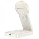 Бездротовий зарядний пристрій Magnetic Wireless Charger 3 in 1 Hoco CQ3 milky white